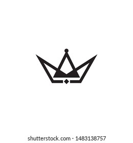Crown logo design vector template