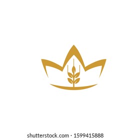 crown logo design vector template sign icon