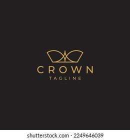 Crown logo design vector template