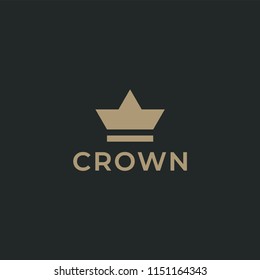 Crown logo design vector. Universal crown logo.