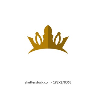 Crown logo gold luxury vector king icon 