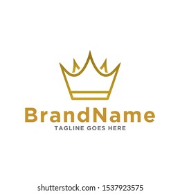 Crown logo icon. Creative crown concept logo design. Simple design on white background.