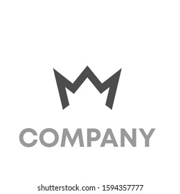 crown logo icon design template sign