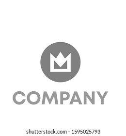 Crown logo icon design template sign