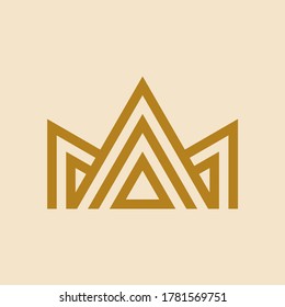 Crown Logo. Icon design. Template elements