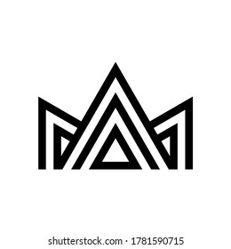 Crown Logo. Icon design. Template elements