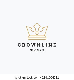 Crown logo icon design template vector illustration