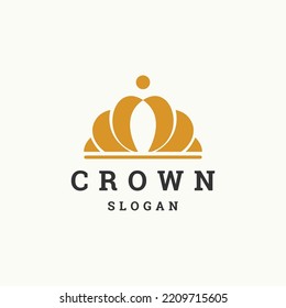 Plantilla de diseño de iconos de logotipo de corona ilustración vectorial