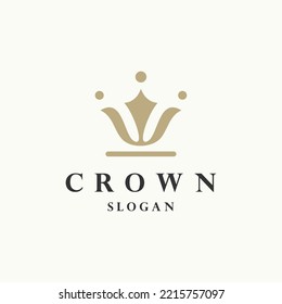 Crown logo icon design template vector illustration