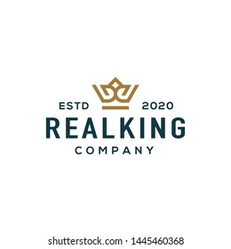 Crown logo and icon design vector.