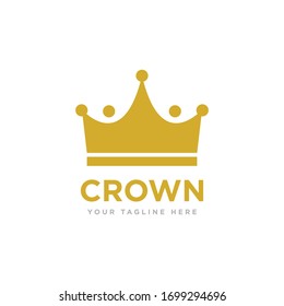 Vektorillustration für das Crown Logo-Symbol Design