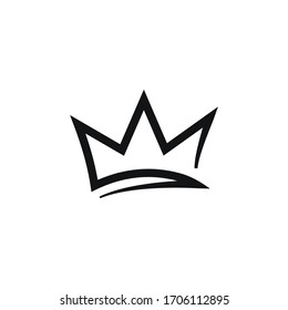 Crown logo icon design vector.