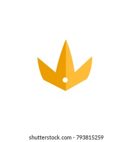crown logo. crown icon. flat design. vector.
