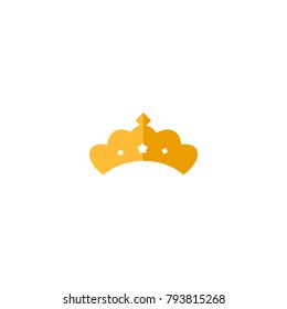 crown logo. crown icon. flat design. vector.