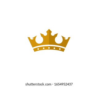 Crown logo icon gold design 