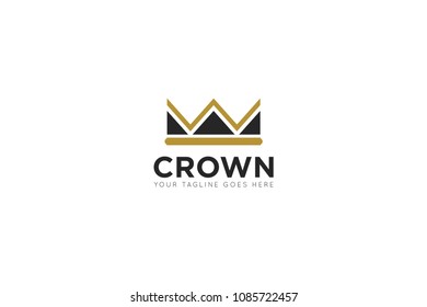 crown logo, icon, symbol, illustration design template