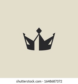 Crown logo Icon template design in Vector illustration .