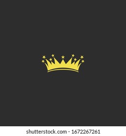 Crown logo Icon template design in Vector illustration 