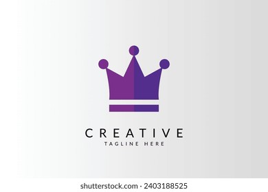 Crown logo icon vector illustration