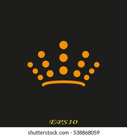 crown logo, icon, vector illustration EPS 10