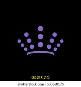 crown logo, icon, vector illustration EPS 10