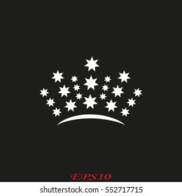 crown logo, icon, vector illustration eps10