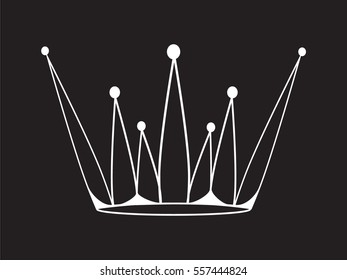 crown logo, icon, vector illustration eps10