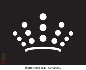 crown logo, icon, vector illustration eps10
