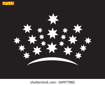 crown logo, icon, vector illustration eps10