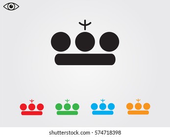 crown logo, icon, vector illustration eps10