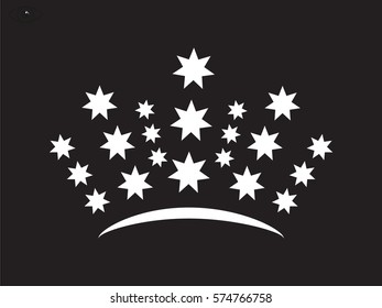 crown logo, icon, vector illustration eps10