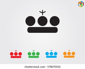 crown logo, icon, vector illustration eps10