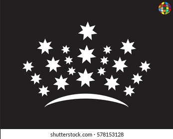crown logo, icon, vector illustration eps10