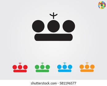 crown logo, icon, vector illustration eps10