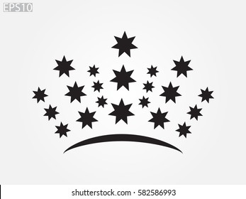 crown logo, icon, vector illustration eps10