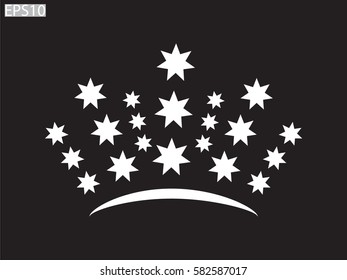 crown logo, icon, vector illustration eps10