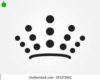 crown logo, icon, vector illustration eps10