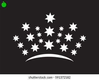 crown logo, icon, vector illustration eps10