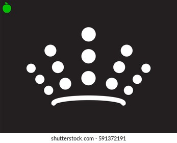crown logo, icon, vector illustration eps10