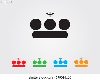 crown logo, icon, vector illustration eps10
