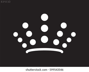 crown logo, icon, vector illustration eps10