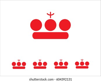crown logo, icon, vector illustration eps10
