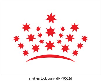 crown logo, icon, vector illustration eps10