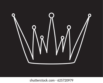 crown logo, icon, vector illustration eps10