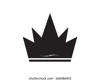 crown logo, icon, vector illustration eps10