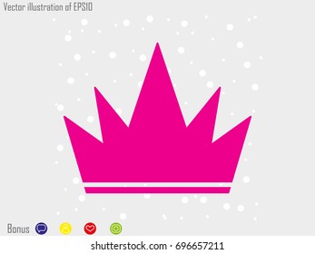 crown logo, icon, vector illustration eps10