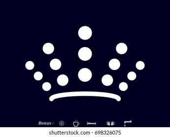 crown logo, icon, vector illustration eps10