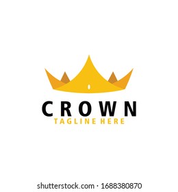 icono del logotipo de la corona vector aislado