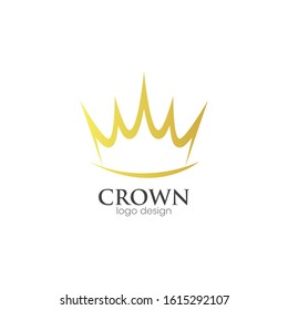Crown Logo and Icon Vector Template