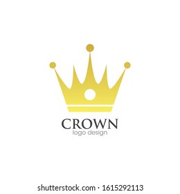 Crown Logo and Icon Vector Template